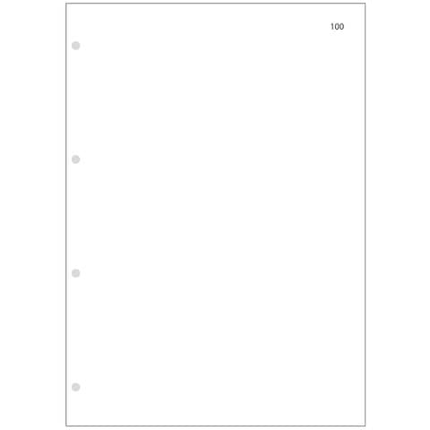 Interni bianchi 1/200 fronte/retro fogli mobili O.C.L. 100 fogli - 0715